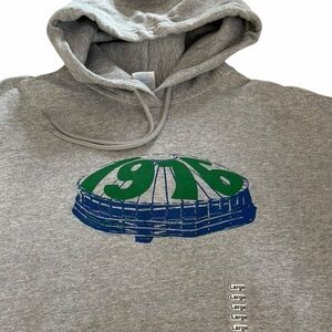 Seattle Kingdome 1976 Gray Seahawks x Mariners Hoodie Fan Sweatshirt Adult Large
